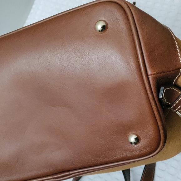 Dooney & Bourke Nubuck/Leather Drawstring Backpack - Picture 9 of 10